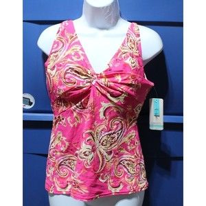 sunset california rhapsody forever tankini & bottom sz 40 D/ 42C